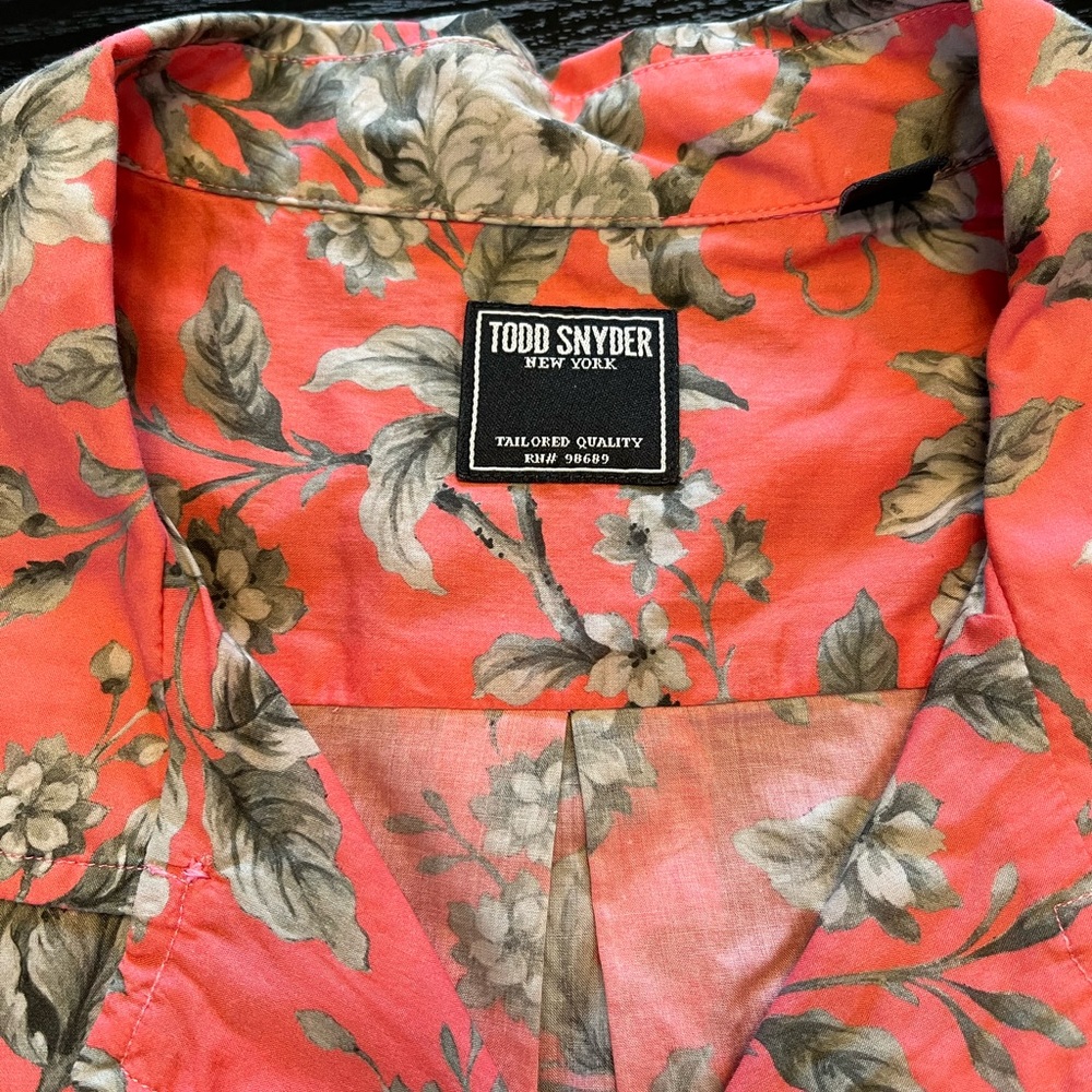Todd Snyder Floral Button Down Medium - Great Condition!